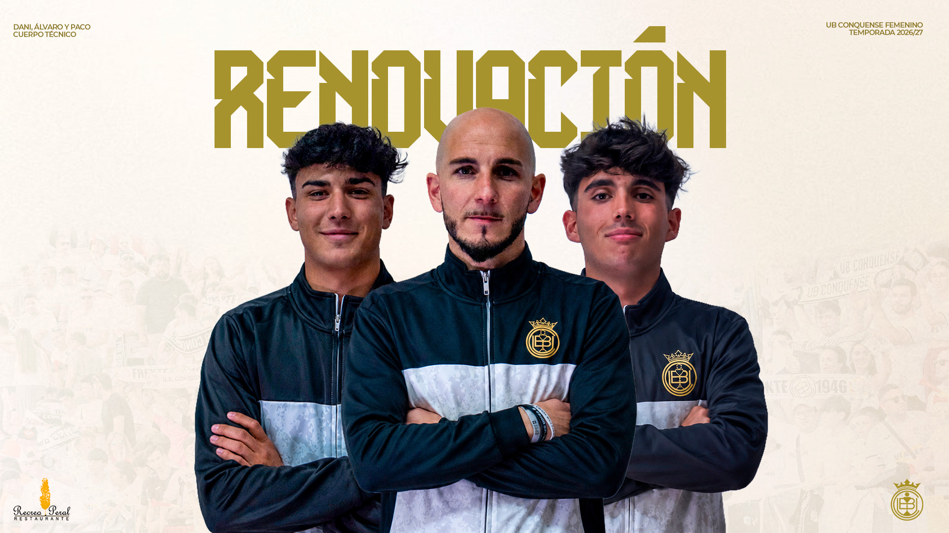 Dani Barambio, Álvaro Barambio y Paco Abad continuarán una temporada más en el UBC Femenino