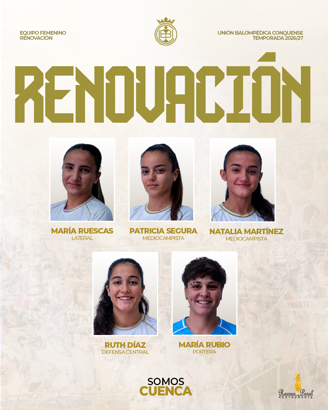 Cinco renovaciones de calidad para nuestro equipo femenino