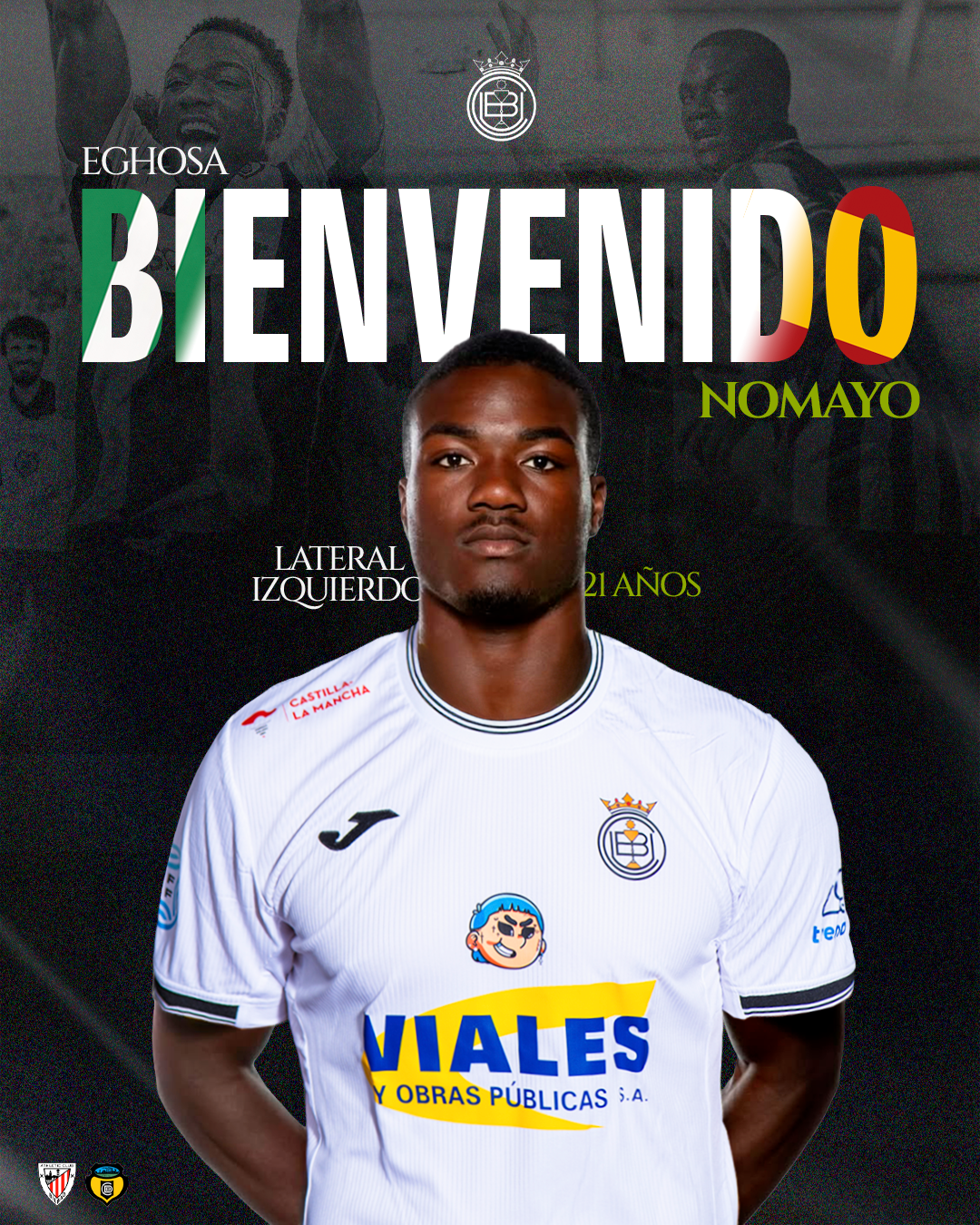La UB Conquense cierra el traspaso definitivo de Eghosa Nomayo procedente del Athletic Club
