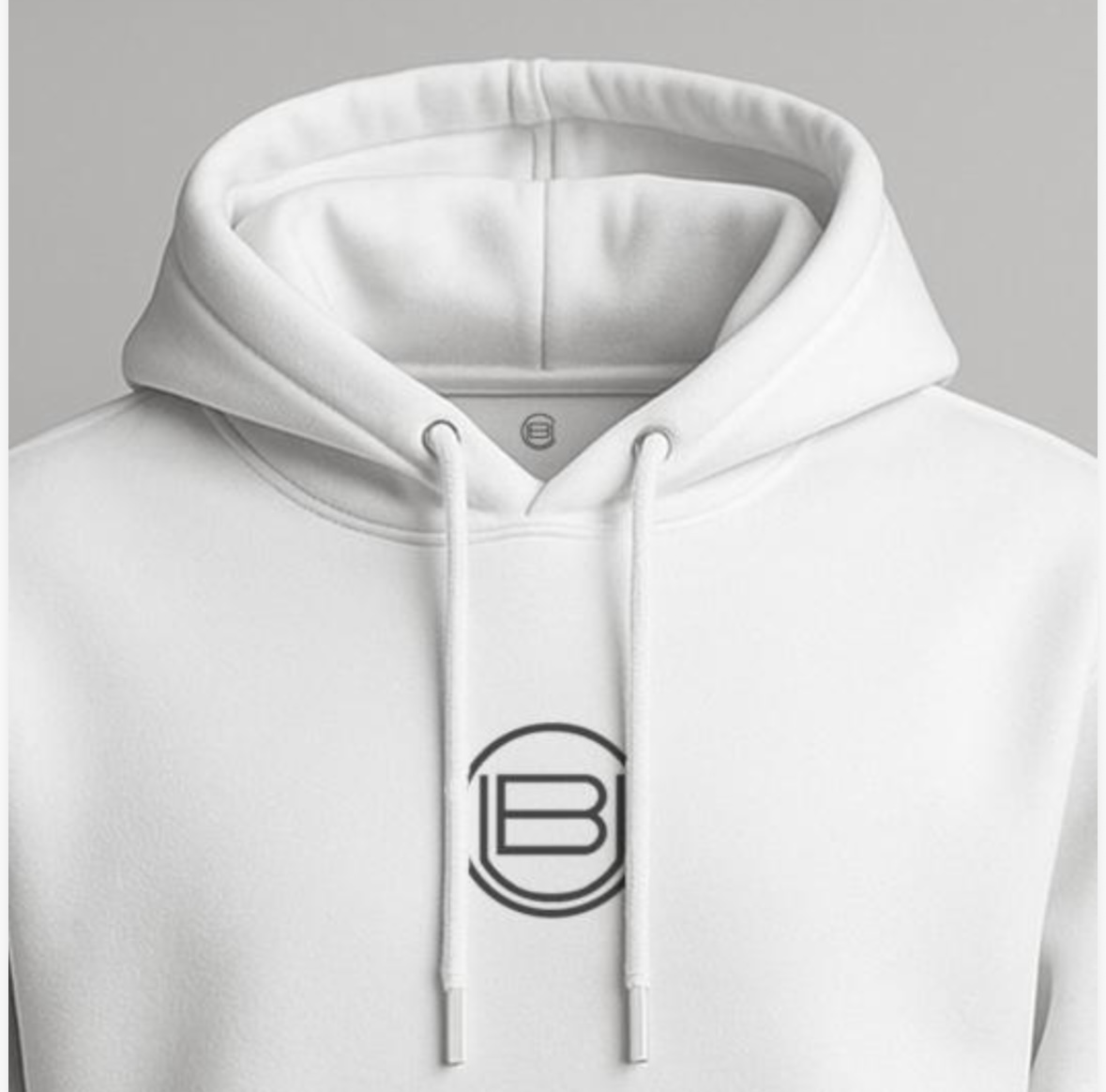 Sudadera Conquense blanca - Detalle del escudo