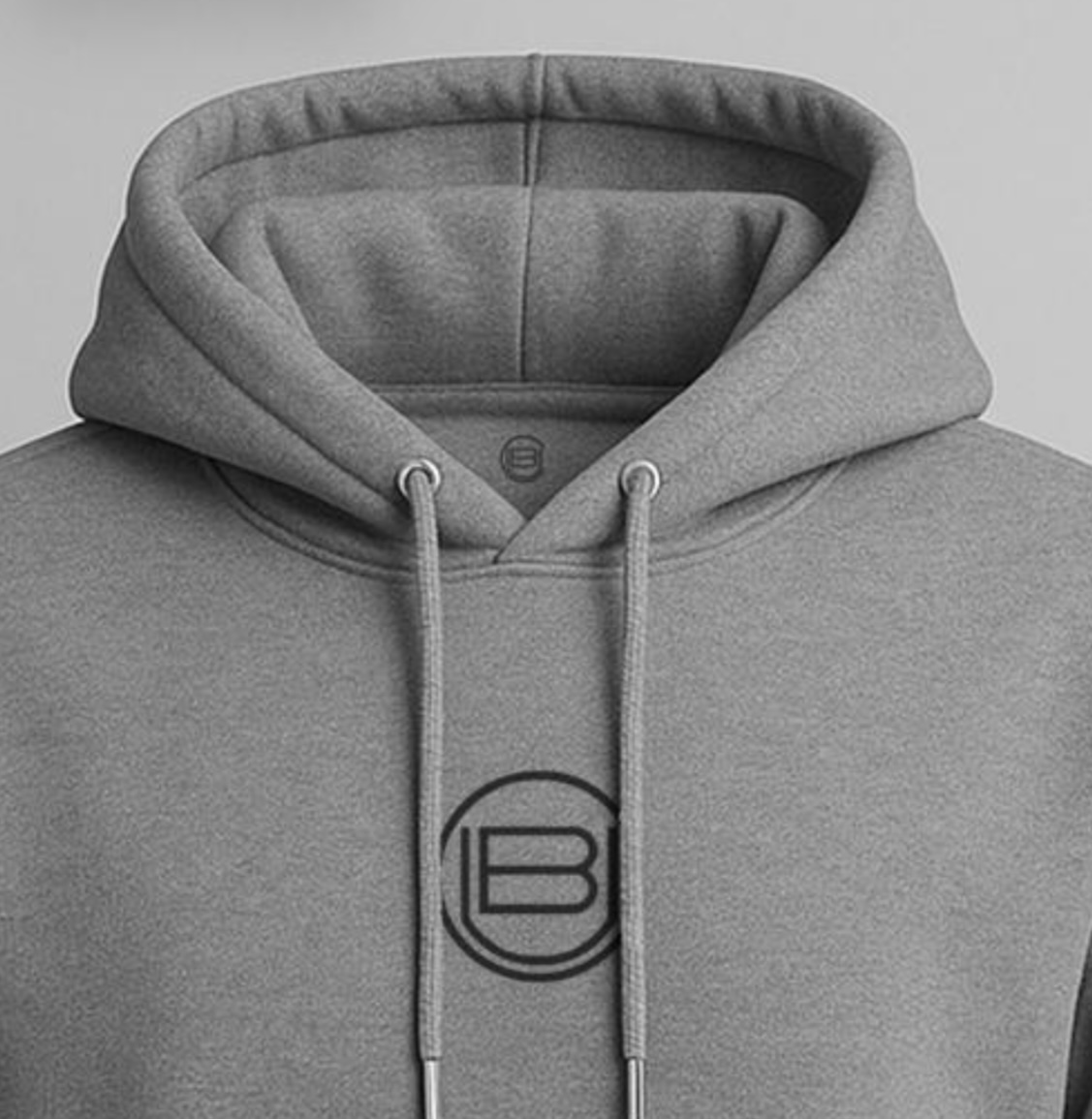Sudadera Conquense gris - Detalle del escudo