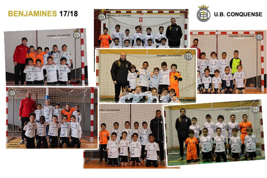 Equipos y niños de la Escuela de Futbol 2017/18 – Benjamín