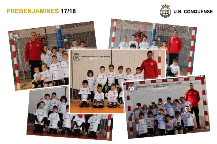 Equipos y niños de la Escuela de Futbol 2017/18 – Iniciación prebenjamín