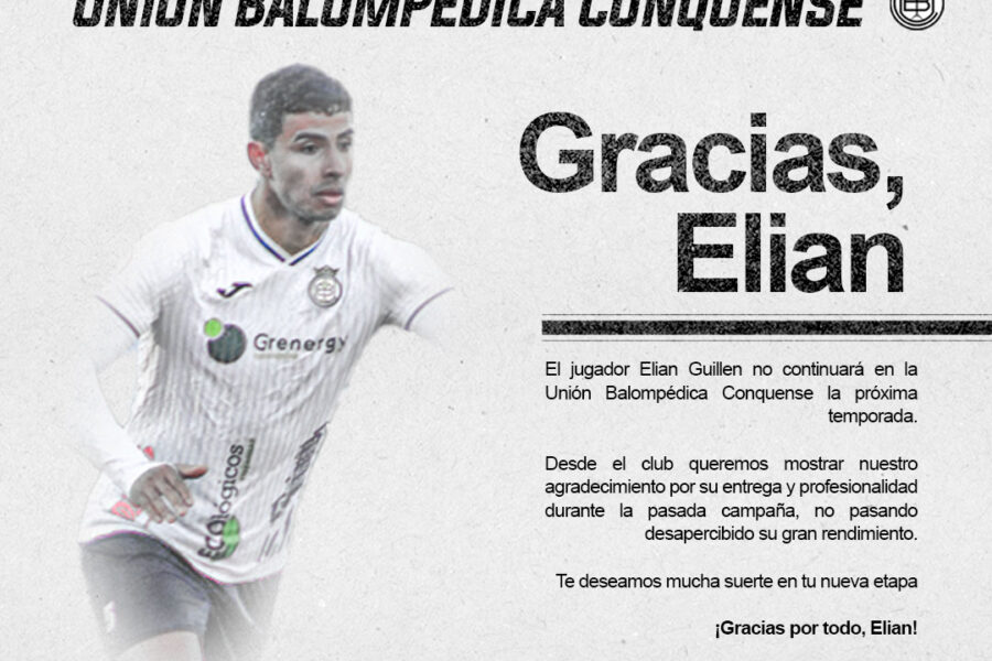 Comunicado U.B. Conquense: Elian Guillen