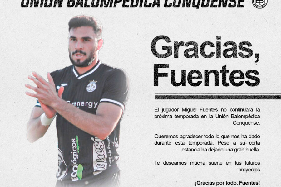 Comunicado U.B. Conquense: Miguel Fuentes